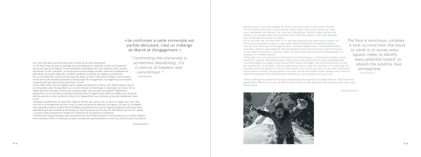 Pages intérieures du livre TRACES — page 2